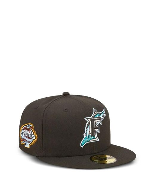 KTZ Black Casquette 59Fifty Mlb Florida Marlins Cloud Under for men