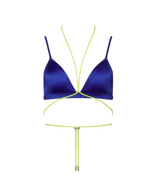 Maison Close Blue Glow Triangle Bikini Top