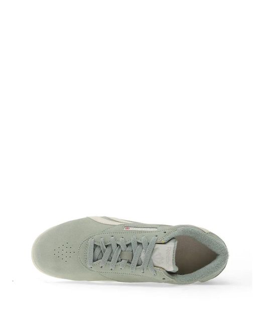 Reebok Green Baskets F/S Lo En Daim