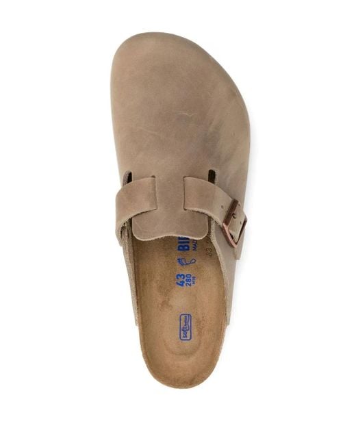 Birkenstock Brown Boston Oiled Clogs for men