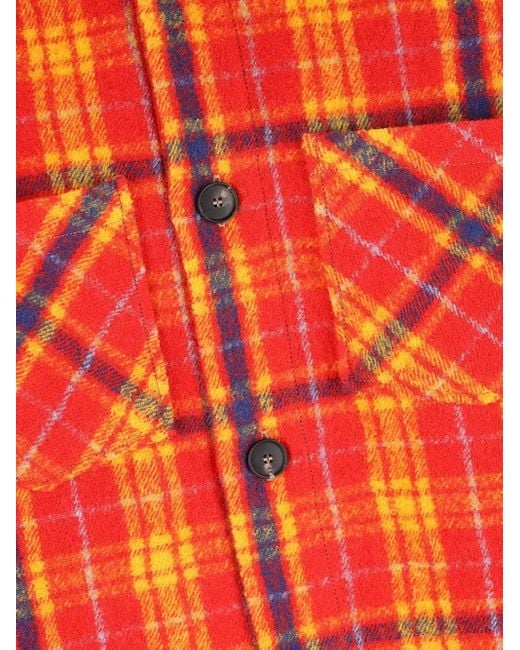 Giada Benincasa Red Karierte Hemdjacke