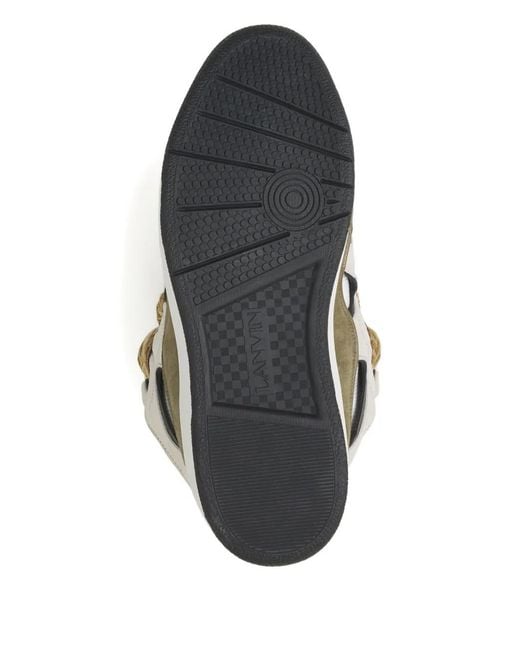 Lanvin White Curb Sneakers
