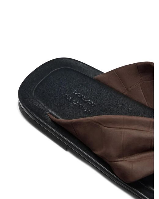 Loulou de Saison Brown Leather Sandals