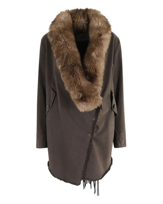 Bazar Deluxe Gray Frayed Coat