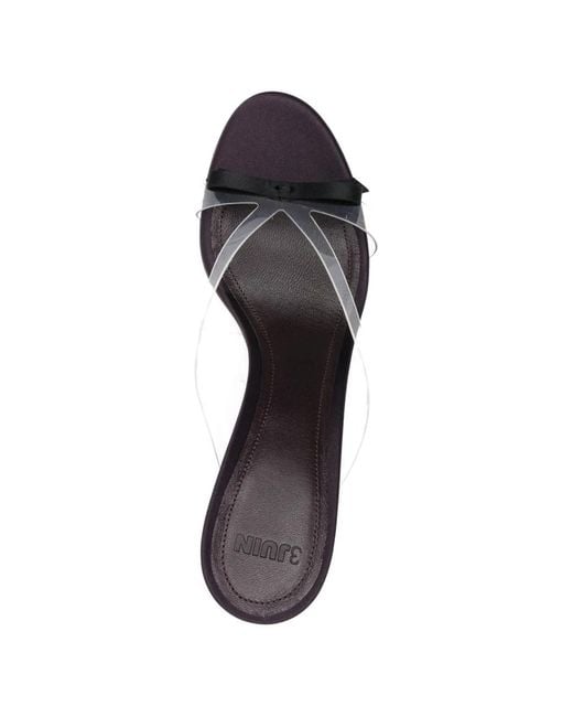 3Juin Natural Bow-Embellishment Sandals