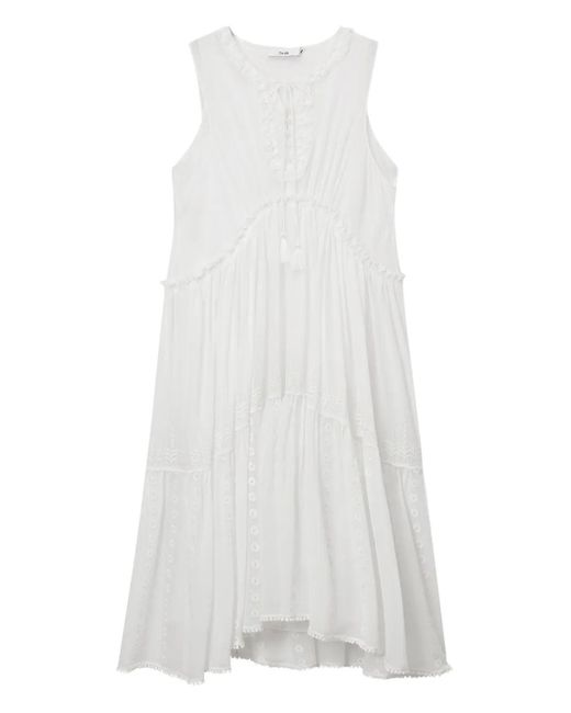 B+ AB White Besticktes Kleid