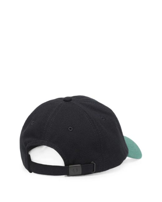 Fred Perry Green Colour-Block Piqué Cap