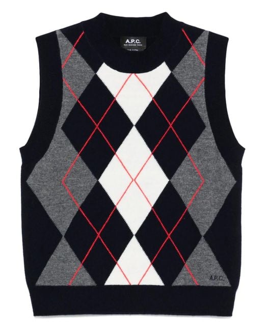 A.P.C. Blue Pia Weste