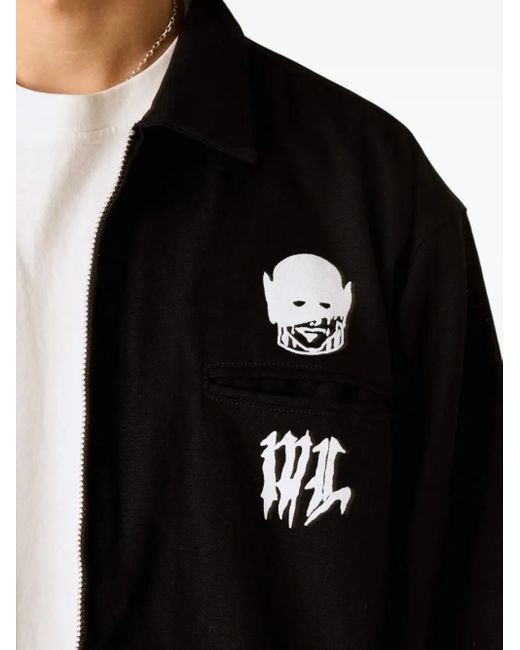 Warren Lotas Black Demon-Detail Jacket for men