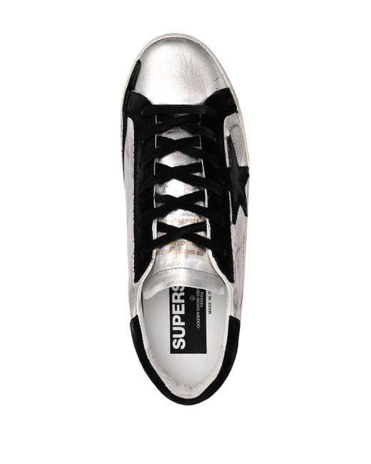 Golden Goose Deluxe Brand Black Super-Star Leather Sneakers