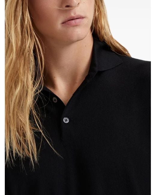 Brunello Cucinelli Black Long-Sleeve Jumper for men