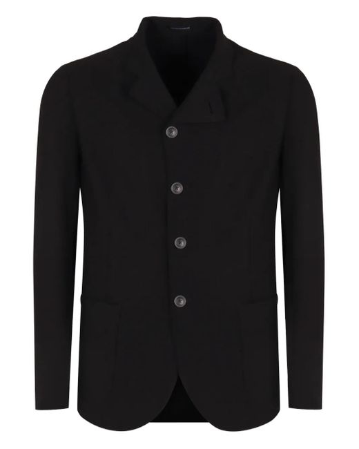 Emporio Armani Black Button Jacket for men