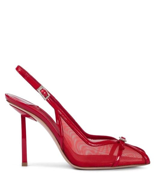 Le Silla Red 100Mm Vittoria Pumps