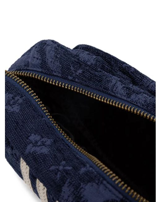 Adidas Blue X Clot Jacquard-Logo Belt Bag for men