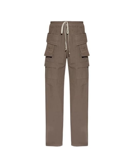 Rick Owens Multicolor Pantalon Droit À Poches À Rabat for men