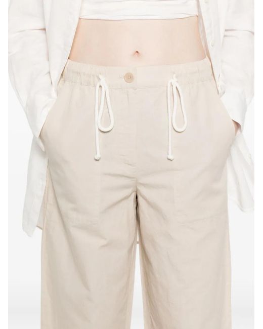Marc O' Polo White Drawstring Trousers