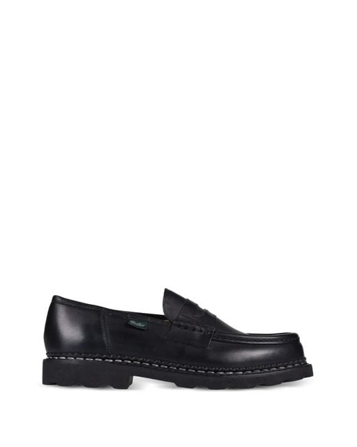 Paraboot Black Slip-On Loafers for men