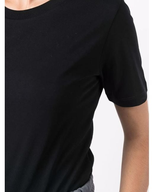 Emporio Armani Black Pima-jersey Crew-neck T-shirt