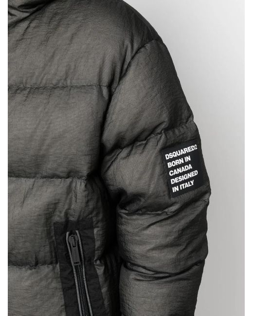 DSquared² Zipped Puffer Jacket Black for men