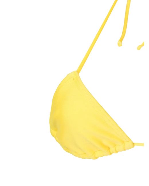 Amir Slama Yellow Halterneck Triangle Bikini