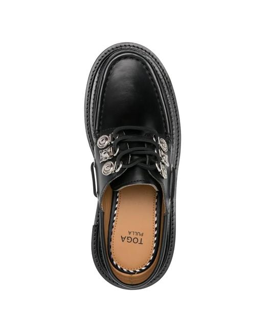 Toga Black Mules En Cuir À Ornements