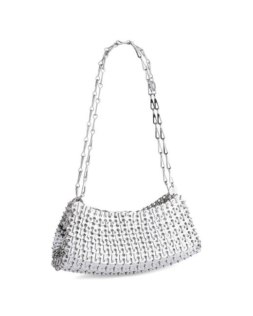 Rabanne White 1969 Nano Chainmail Shoulder Bag