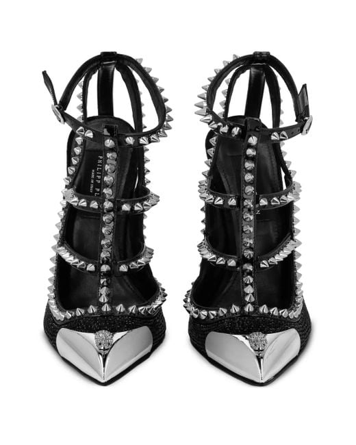 Philipp Plein Black Skull Pumps