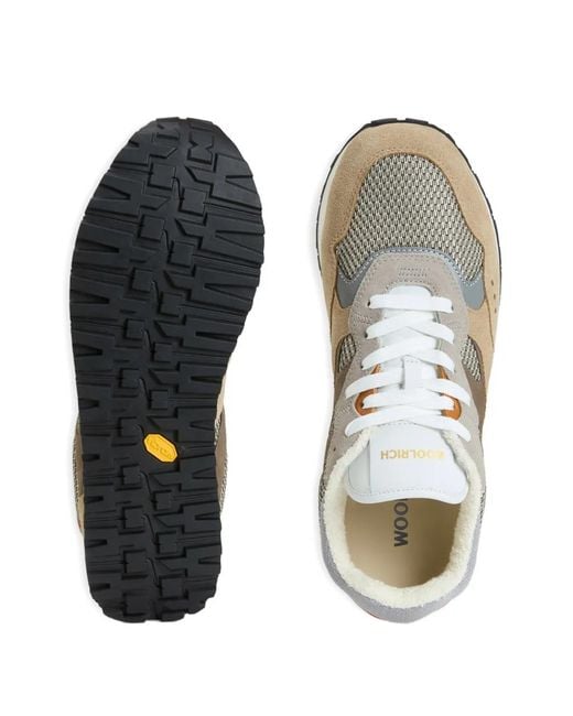 Woolrich White Baskets Gravel À Lacets for men