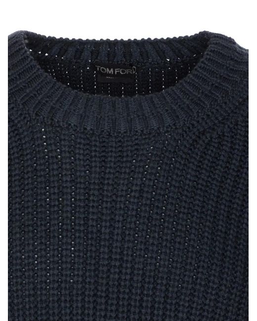 メンズ Tom Ford クルーネック セーター Blue