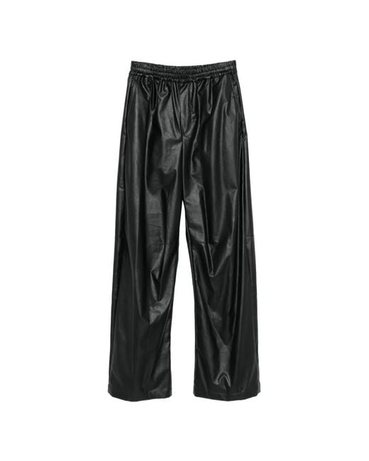MM6 by Maison Margiela Black Elasticated-Waistband Trousers