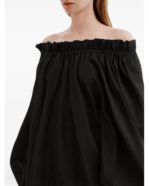 Simone Rocha Off-Shoulder Top in het Black
