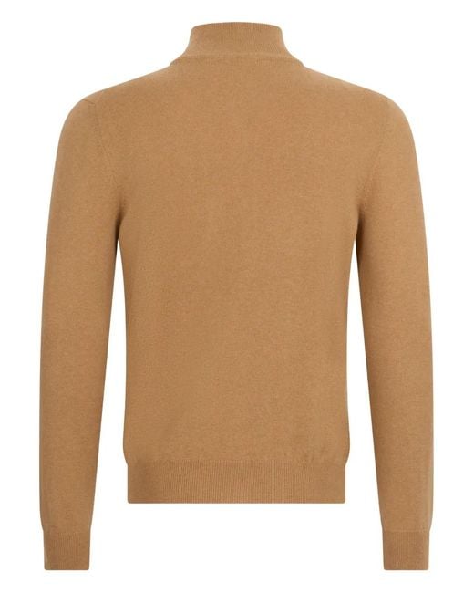 Malo Brown Buttoned Polo Shirt for men