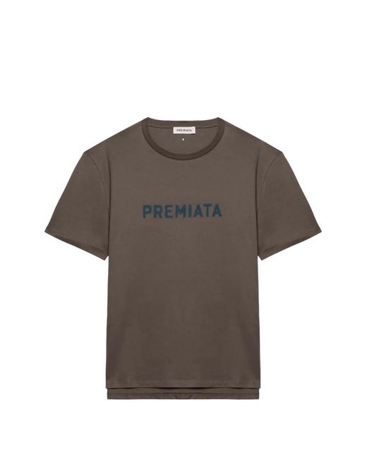 Premiata Gray T-Shirt Logo Mud for men