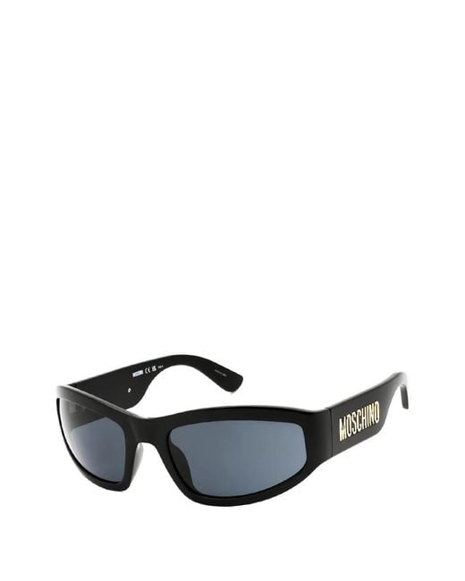 Moschino Black Rectangle-Frame Sunglasses for men