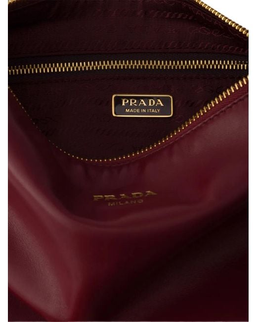 Prada Purple Nappa-Leather Mini Shoulder Bag