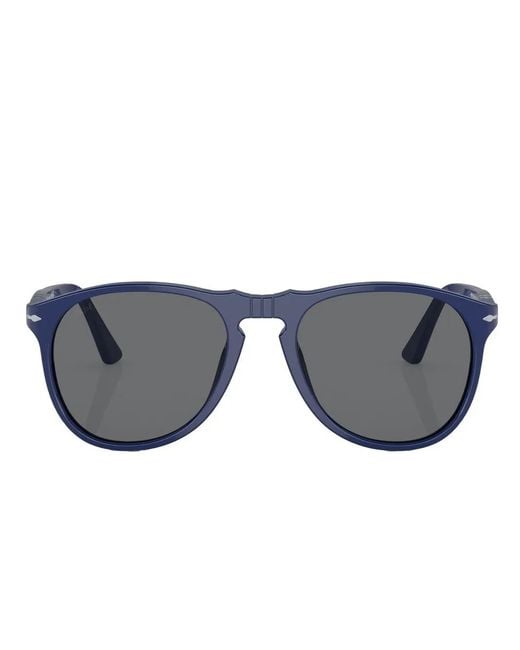 Persol Gray Round-Frame Tinted Sunglasses for men