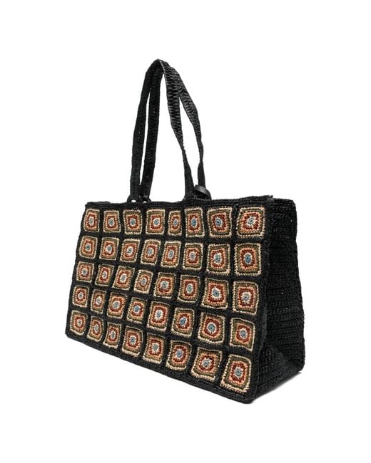 IBELIV Black Squared Tote Bag