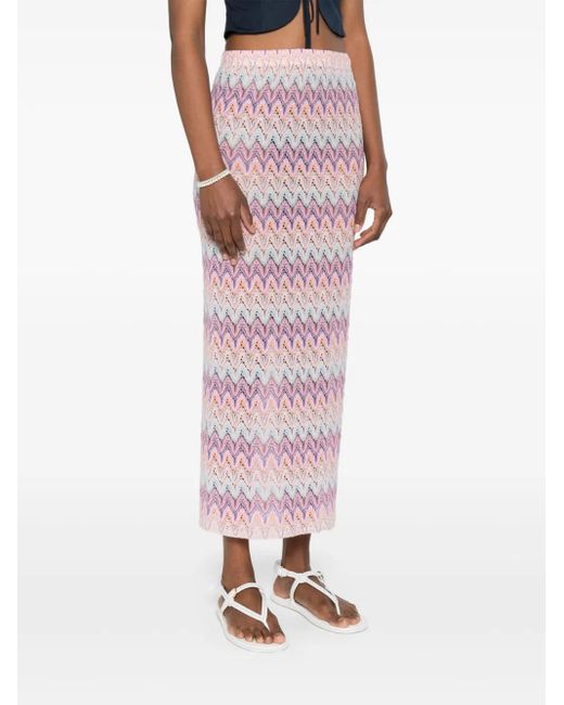 Mc2 Saint Barth Pink Stretch Skirt