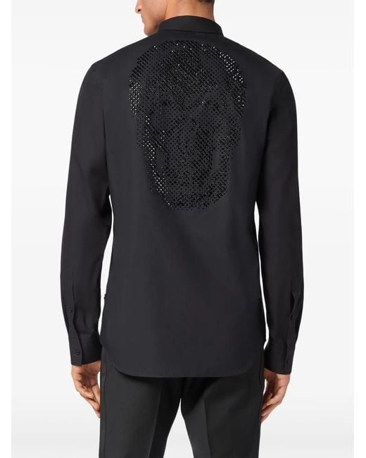 Philipp Plein Blue Sugar Daddy Shirt for men
