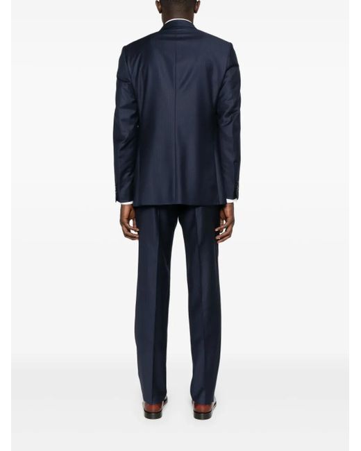 Zegna Blue Stripe-Pattern Suit for men