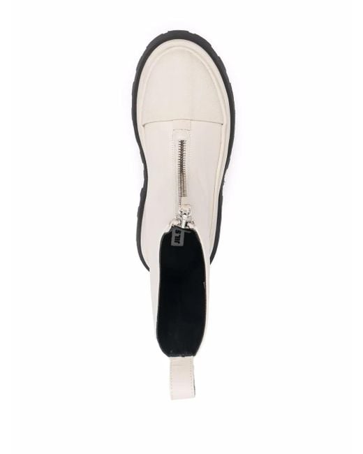 Jil Sander White Boston Boots