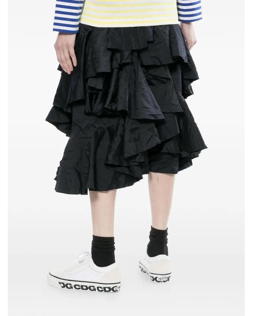 Comme des Garçons Black Ruffled Skirt