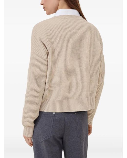 Brunello Cucinelli Natural Wool Blend Cardigan