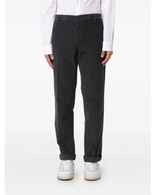Dondup Black Gaubert Corduroy Trousers for men