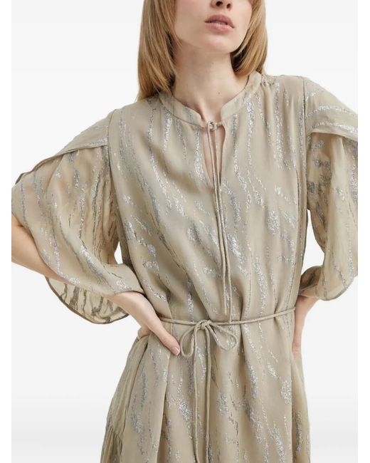 Robe Courte Odiabbparez À Imprimé Métallisé Bruuns Bazaar en coloris Natural