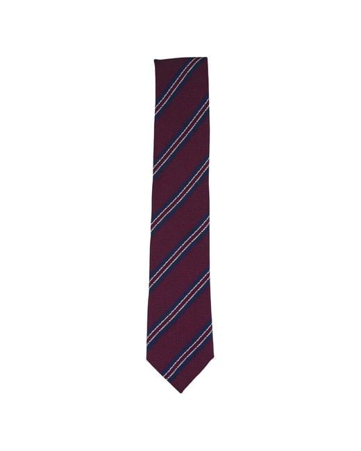 Zegna Purple Striped Tie for men
