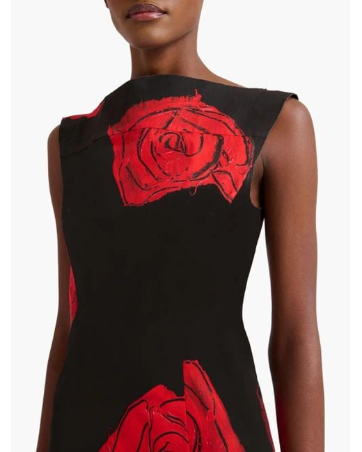 Marni Red Floral Print Dress,
