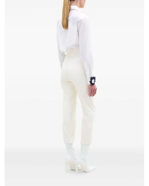 Silvia Tcherassi White Naroa Cotton Blouse