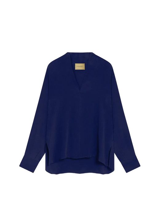 Momoní Blue Blouse Margaret À Col V