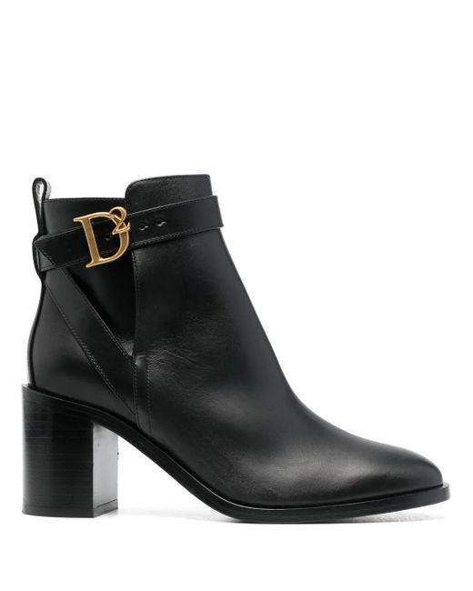 DSquared² Black Stiefeletten Mit Hohem Absatz